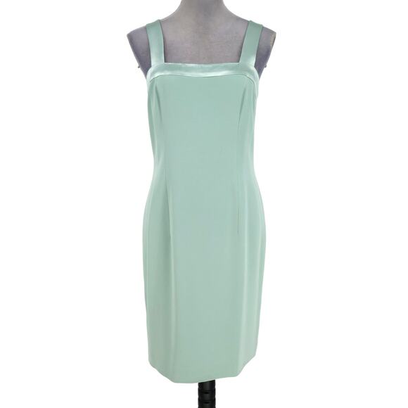 Oleg Cassini Black Tie Dress Suit Womens 8 Green Double Breasted Lined Formal - Picture 6 of 16